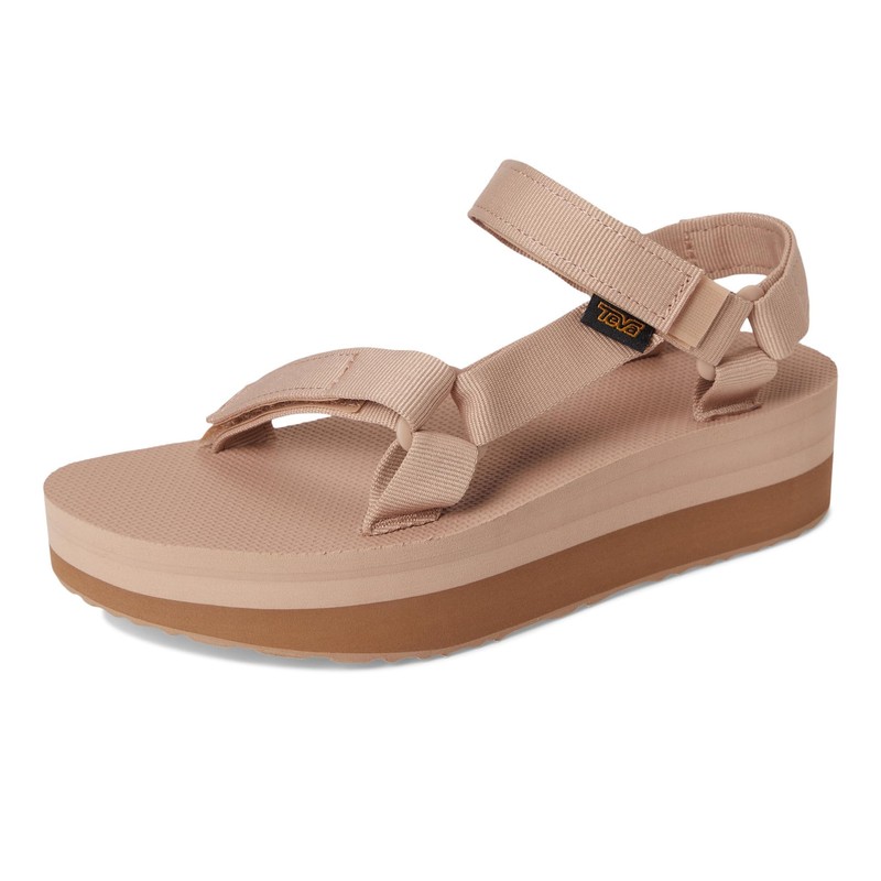 Teva Sandalia universal W Flatform para mujer, Azúcar de Arce/León,