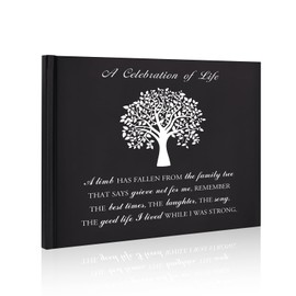 SOITIS Funeral Guest Book Memorial Guest Book for Funeral, Celebration of Life Guest bookTree of Life 80 Pages Funeral Sign-in Book - A Celebration of Life