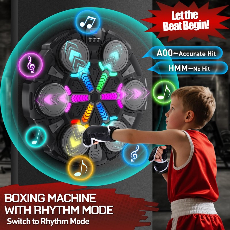 Esnowlee 2025 Music Boxing Machine for Adults and Kids, Smart