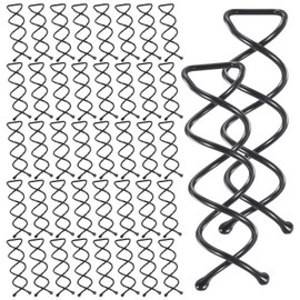 40PCS Spiral Bobby Pins for Women & Girls - Durable Non-Scratch Corkscrew Design for Effortless Bun Hairstyles - Curved Bobby Pins Bulk for Thick, Non Scratched Twist Screw Hair Pin (Black)