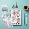 UNICRAFTALE Metal French Postmark Element Stencils Stainless Steel Reusable Templates
