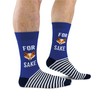 Cockney Spaniel 1 Pair of Men's Novelty Crew Socks, Size: