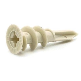 Self Drilling One-Step Drywall Anchors Plastic Self Threading Hollow Wall Anchors #6 x 1-5/16" Qty 25