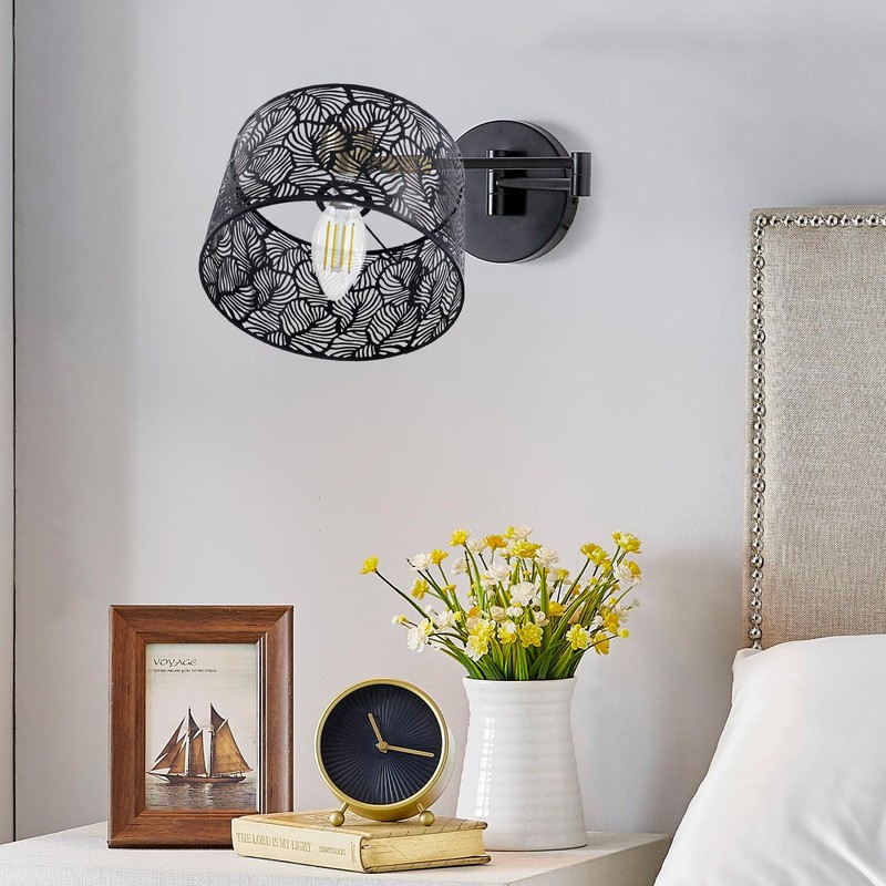 Tissting Small Lampshades E27 E14 Iron Texture Lampshade 25 x