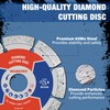 WORKPRO 2-Pack 115mm Diamond Cutting Discs, Segmented Diamond Saw Blades