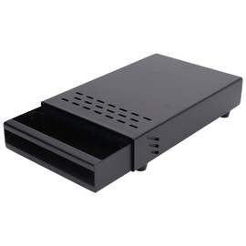 WGFOIP Stainless Steel Coffee Knock Box Drawer with Non Slip Feet Rubber Lever for Household Shop Thickened Coffee Powder Box (Black)