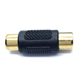 RCA to RCA Coupler Adapter, Socket to Socket for Audio and Video Cables (Single)