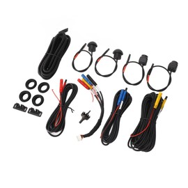 Tbest Super Cmos Vehicle Camera,Cámara para Vehículo 360,Vista Envolvente Panorámica Delantera Derecha Izquierda Trasera AHD IP68 Resistente Al Agua para Android Auto Radio Night