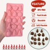 1 Piece Christmas Silicone Chocolate Molds Gnome and Ornament Shape