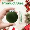 15 Pcs Velvet Christmas Ornaments Balls, 3.15 Inch Flocked Christmas