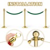 sourcing map Velvet Stanchion Rope 3.28 Ft/1 M, Barrier Rope