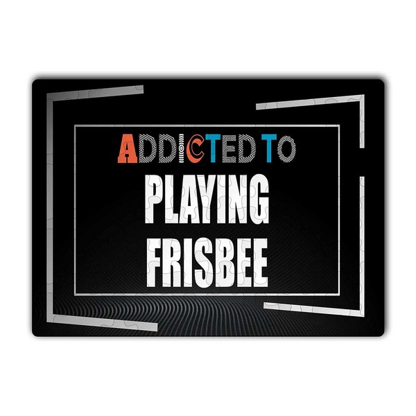 Makoroni - Addicted to Playing Frisbee Hobby - Jigsaw Puzzle