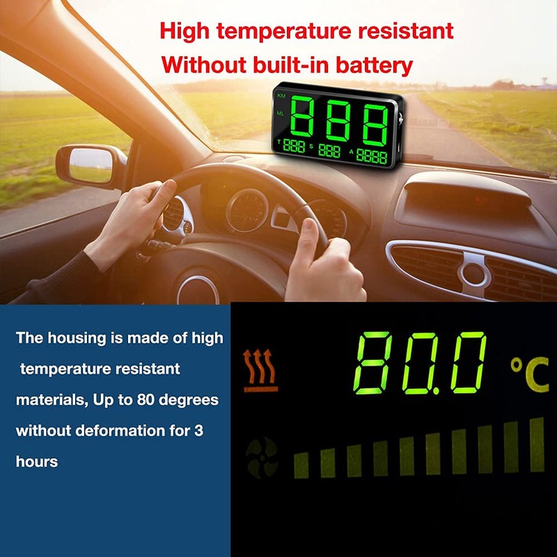 KingNeed Original Universal GPS Head Up Display Speedometer Odometer Car