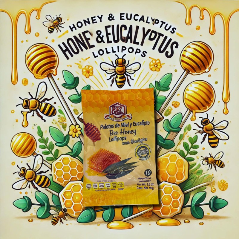 La Tía Trini Paletas de miel y eucalipto (Honey &