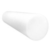 CanDo White PE Foam Rollers for Exercise, Finess, Muscle Restoration,