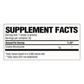 Raw Nutrition Creatina Monohidratada 150g / 30 Srv Rn