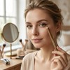 Brown Eyebrow Pencil And Eyeliner Pencil Set, 2-Pack With Sharpener