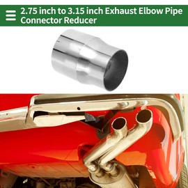 Motoforti 2.75" OD to 3.15" OD Mandrel Exhaust Pipe Adapter Concentric Reducer Car Exhaust Pipe Tubing Piping Adapter 4inch/100mm Length T304 Stainless Steel Silver Tone 4 Pcs