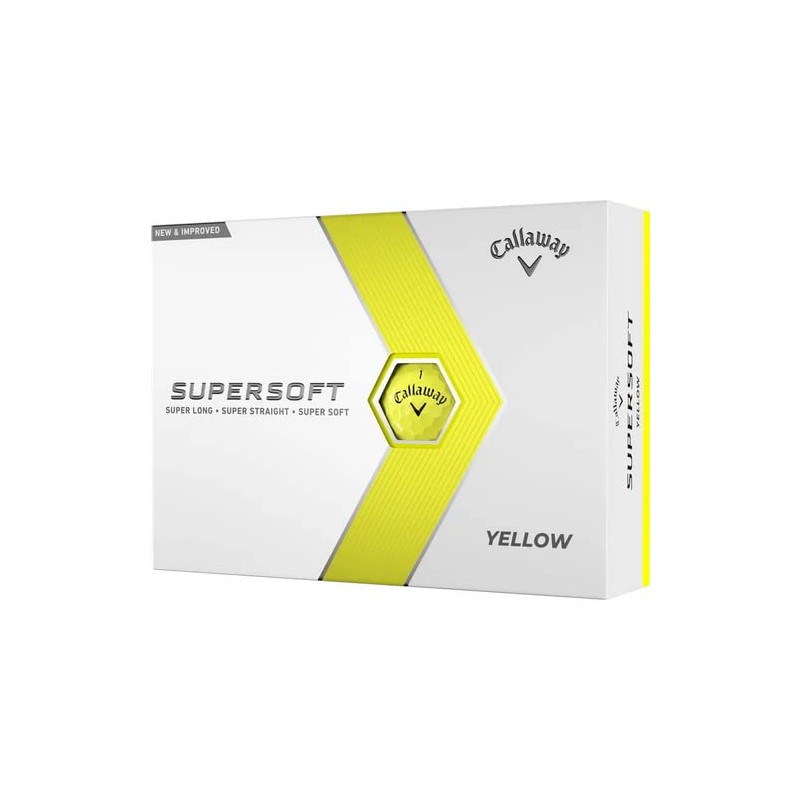 Callaway Golf 2023 Supersoft Yellow AlignXL Golf Balls