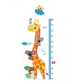 DaraBaby Vinil Infantil Estatura Jirafa Con Regla De Medición