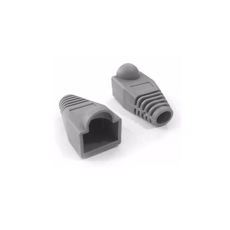 xcase Bota Capuchón Protector para Plug Rj45 (100 Piezas, Gris)