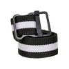 Urban Classics Easy Belt with Stripes, Black/White, S/M