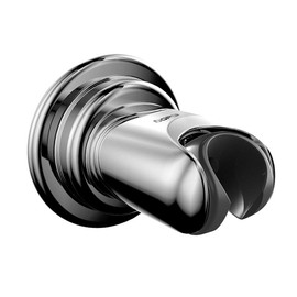 BOPai Vacuum Suction Cup Shower Head Holder, Adjustable 20 Degrees from The Wall - Chrome