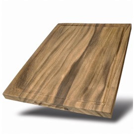 Premium Walnut Wood Cutting Board 18x14x1 Inch - Large Butcher Block with Edge Grain - Knife-Friendly, Durable Chopping Board for Meat, Vegetables, Cheese, Bread - Sustainable & Easy to Maintain