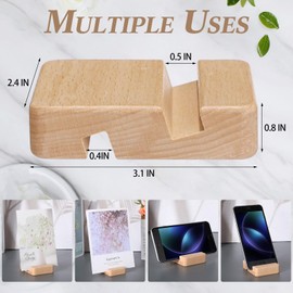 Cinnvoice 10 Pcs Embroidery Hoop Display Embroidery Hoop Wooden Base Holder Embroidery Cross Stitch Stand Decor Embroidery Frames Display Stand for Embroidery Cross Stitch Hoop Accessories Decor