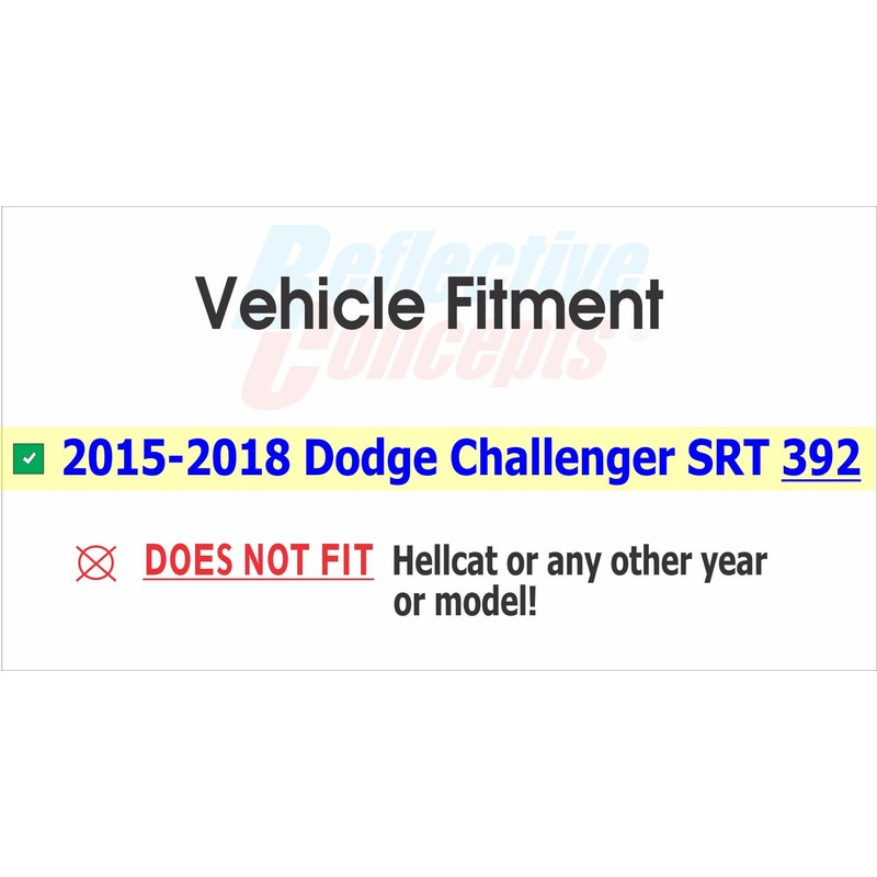 Reflective Concepts - SRT Badge Overlay Decal Stickers - Grille