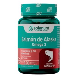 Solanum Omega 3 Salmón De Alaska+vit.e &coq-10 120mincap Sfn Sin Sabor