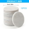 12pcs White Round Painting Pebbles,Round White Flat Rocks for Painting,Smooth