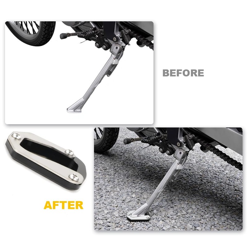 REARACE Side Stand Enlarge Plate Fit for DR650 DR650SE 1996-2025