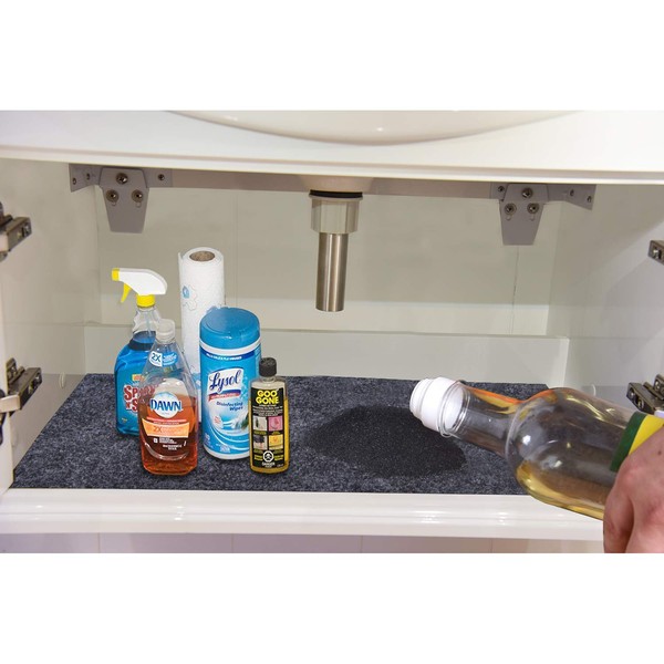 Under The Sink Mat for Cabinet,Drawer,Kitchen Tray Drip,Cabinet Liner,Absorbent Fabric