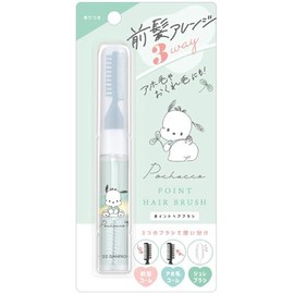 Klux Pochacco Character 3-Way Point Hair Brush, Scented 123392, Bangs, Stingle, Gelee Brush, Comb, See-through Bang
