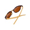 Gamswild WM1228 Sunglasses Bamboo Fashion Glasses Women Men Red Brown