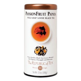 The Republic of Tea Black Full-Leaf Loose Tea (Passionfruit Papaya Black, 3.5 oz)