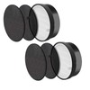 PUREBURG 2-Pack Replacement 2 HEPA Air Filters and 4 Activated