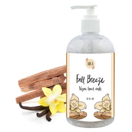 Aira All Natural Fall Liquid Hand Soap - Vegan Hand Soap for Men and Women - Luxury Skincare for Bathroom - Essential Oil Soap for Sensitive Skin - Fall Breeze Scent Hand Wash - 12 Ounce Bottle