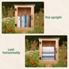 Little Free Library Box Outdoor, DIY Wooden Book Box with