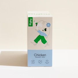 Rigby All-Organic Chicken Squeeze Pouch for Dogs - Lickable Training Treat, Food Topper, Pill Masker, Lick Mat Spread - Mary's Chicken, Butternut Squash, Peas, Olive Oil - 6 Pack