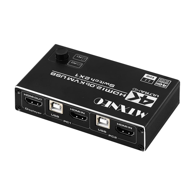 HDMI 2.0 Switch 4K HDMI Switch 2 in 1 Out