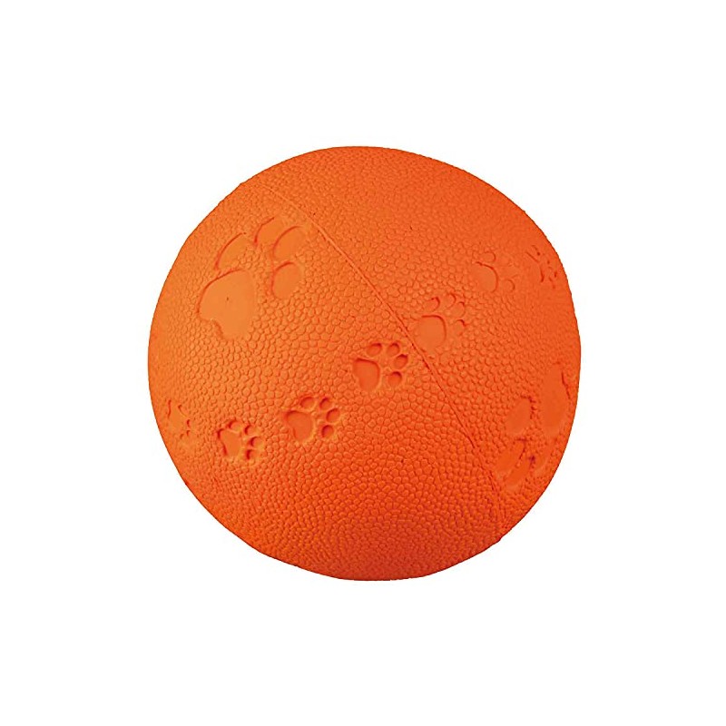 Trixie Natural Rubber Toy Dog Ball with Sound, 7 cm-