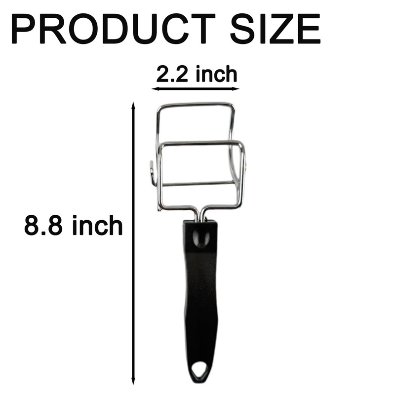 Oven Rack Puller, 2-Pack Air Fryer Tray Lifter With Black