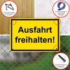 Strobo Ausfahrt freihalten Sign, 20 x 30 cm, Made From