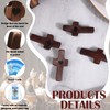 15Pcs Black Walnut Wooden Cross Set Cross My Heart Encouragement