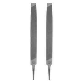 HARFINGTON 2pcs Mill File 8 Inch 3.6mm High Carbon Steel Single Cut Flat Hand Rasp File for Deburring and Removing Material