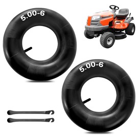 mizikuu 2 Pack 13 x 5.00-6 Inner Tube, Tire Hose Lawn Mower Inner Tube with TR-13 Valve Stem Heavy Duty Replacement Inner Tub for Razor Quad, Go Kart, Lawn Tractor, Hand Cart, Wheelbarrow Inner Tube