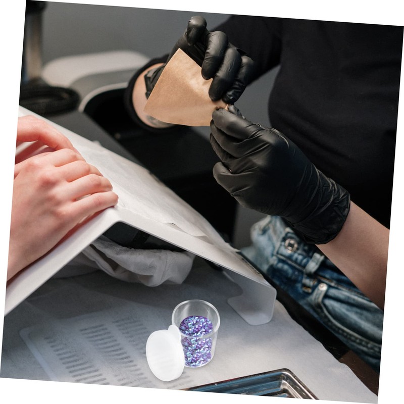 TEHAUX 50pcs Tiny Storage Box for Nail Art Pigment Container