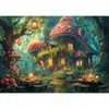 MISITU 1000 Pieces Jigsaw Puzzles for Adults Mushroom House Village